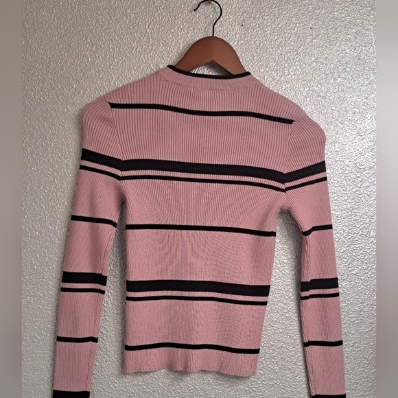 COPY - Forever 21 Pink With Black Stripes   Size M - Picture 7 of 7